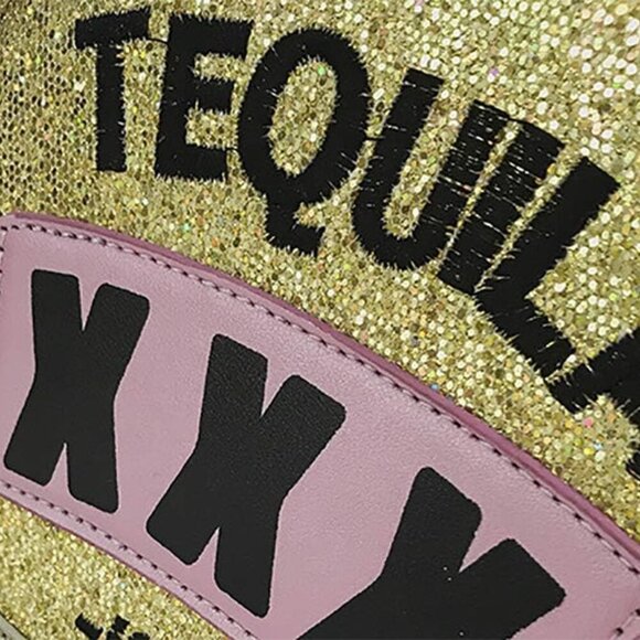 Bottle/Motorcycle Jacket/Perfume/Gamepad Shoulder Bag for Women PU Leather Zippe - Picture 4 of 5